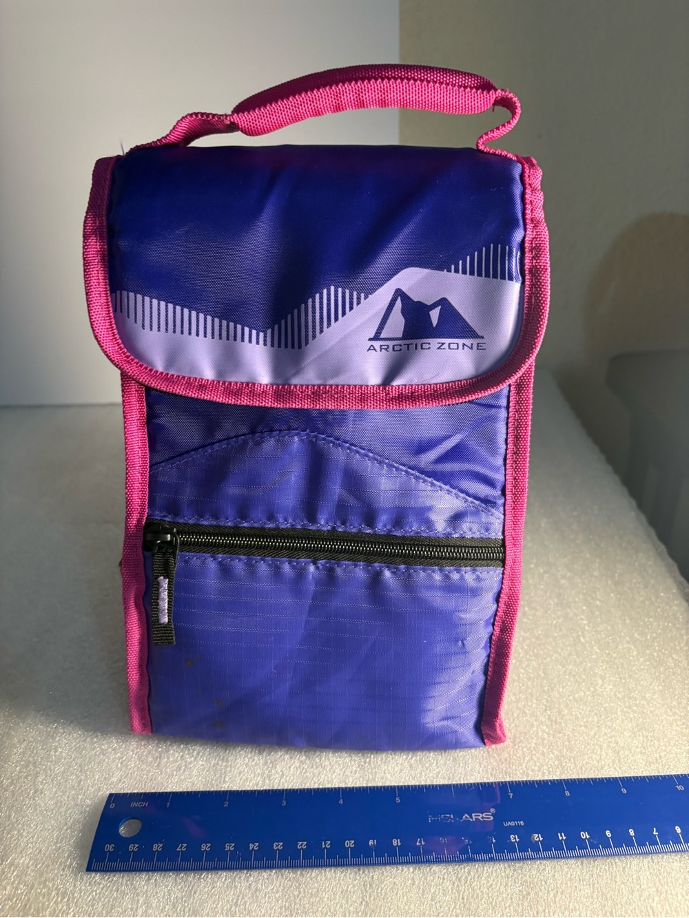 Arctic Zone Pink and Purple Insulated Travel Lunch Bag